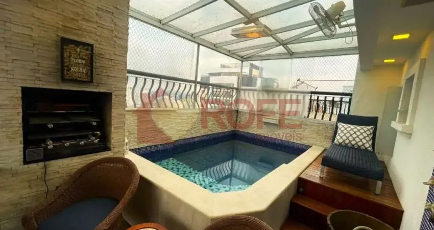 Cobertura 100% reformada, 220m2, 3 suites, 4 vagas de garagem, c/ piscina, moema pássaros