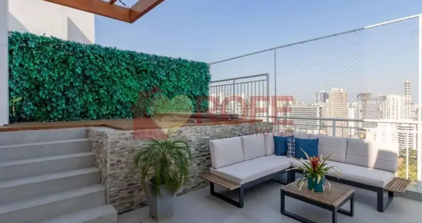 Cobertura com 2 dormitórios à venda, 154 m² por r$ 2.550.000,00 - brooklin - são paulo/sp