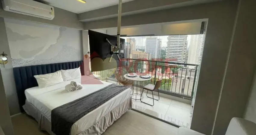 Studio a venda de 25m2, 100% mobiliado, com lazer completo, ao lado do metrô moema, e fora de rota