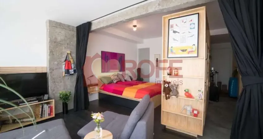 Studio reformado e mobiliado | pronto para morar na av. santo amaro