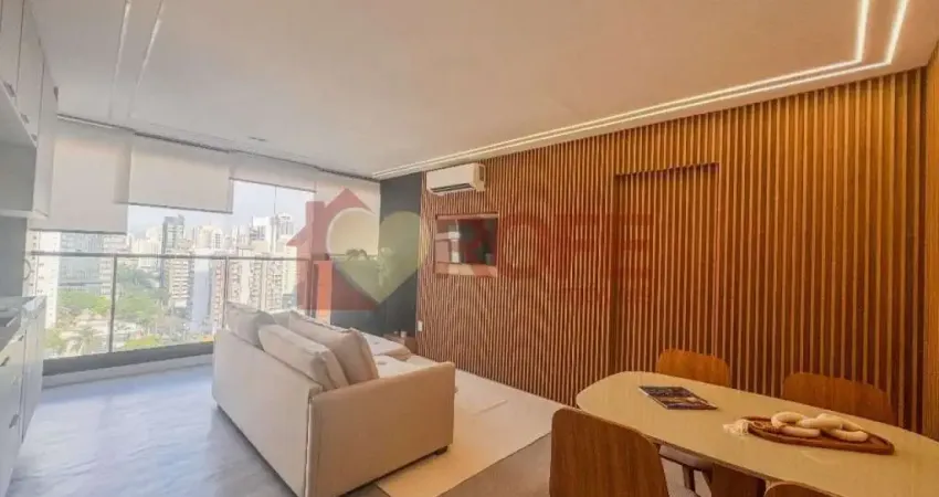 Apartamento com 1 dormitório à venda, 46 m² por r$ 850.000,00 - campo belo - são paulo/sp