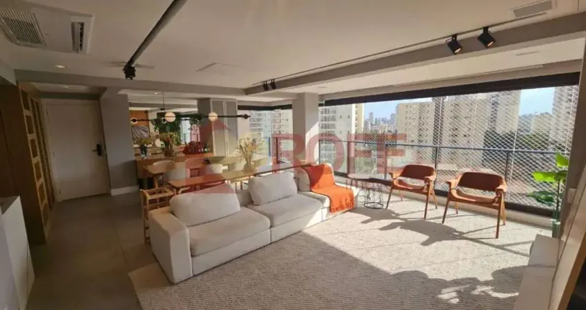 Apartamento com 3 dormitórios à venda, 147 m² por r$ 3.400.000,00 - campo belo - são paulo/sp