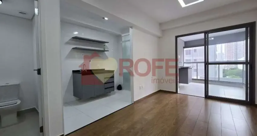 Apartamento com 1 dormitório para alugar, 50 m² por r$ 6.000,00/mês - brooklin - são paulo/sp