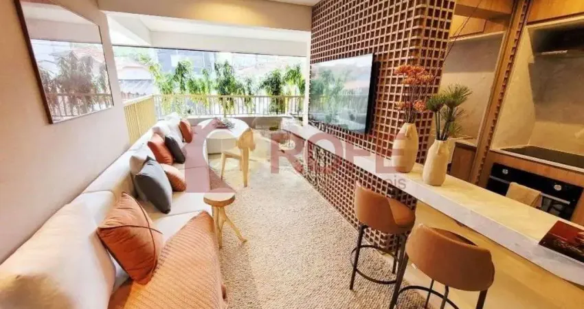 Lançamento de excelente imóvel com 80 m², 2 dormitórios, sendo 1 suíte, lavabo, 1 vaga, lazer e em ó