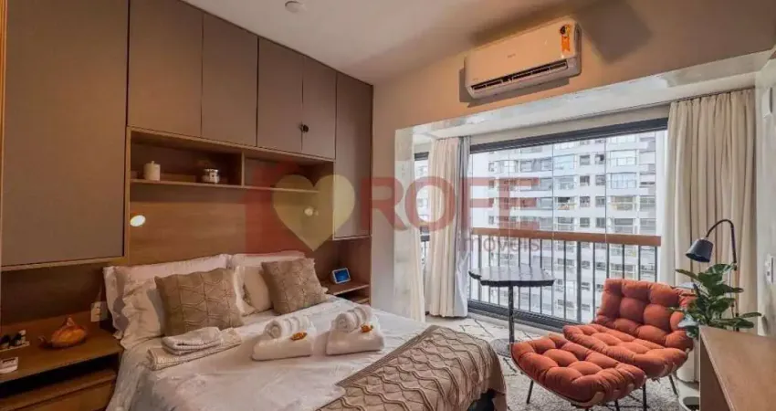 Studio com 1 dormitório à venda, 25 m² por r$ 560.000,00 - brooklin - são paulo/sp
