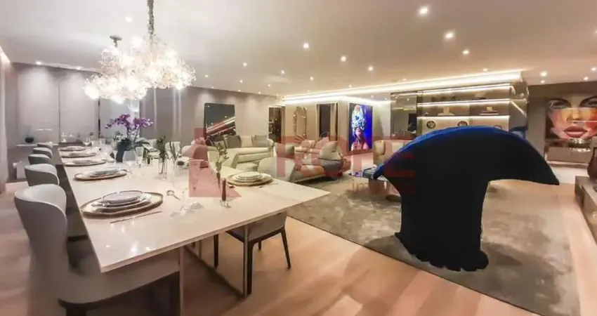Apartamento de luxo com 273m² com 4 suítes na melhor localização de moema, com lazer completo, últim