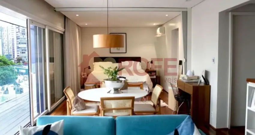 Apartamento de 100m2, com 1 suite e 2 vagas para locação, com lazer completo na vila olímpia