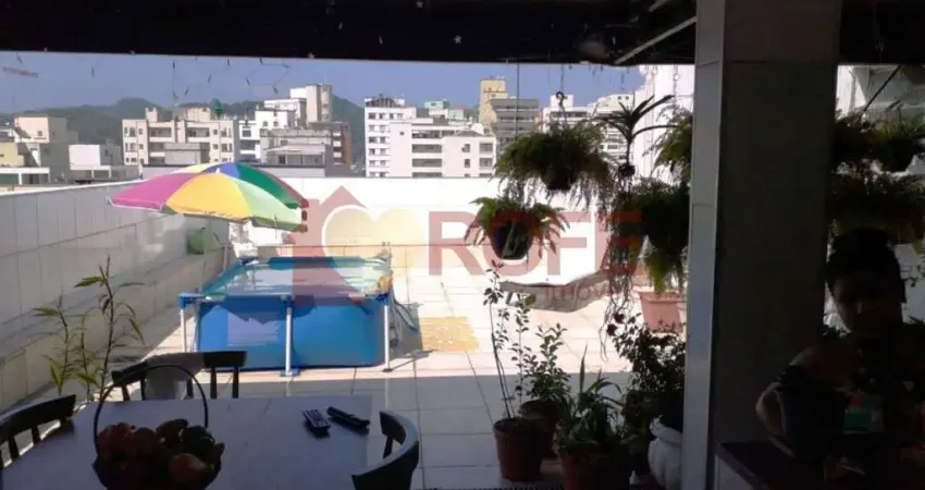 Cobertura na praia do gonzaguinha, 140m2, 2 dorms com 1 vaga de garagem