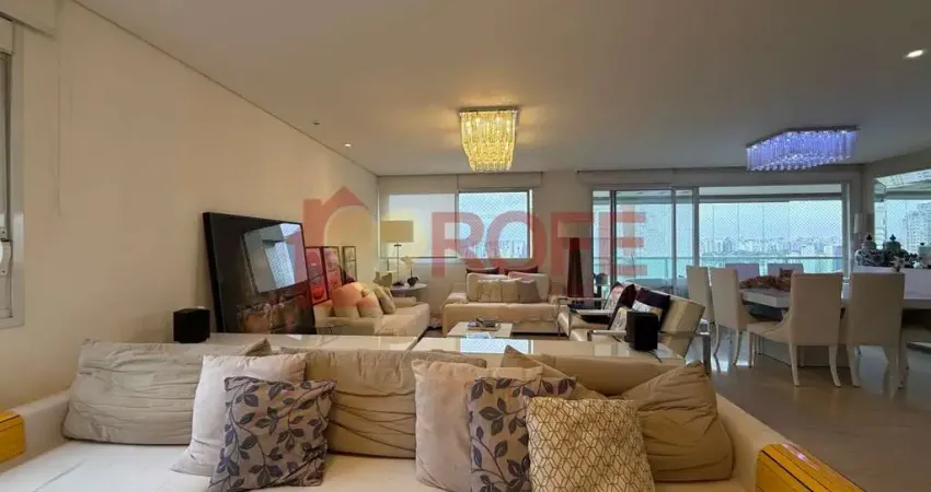 Apartamento para alugar no brooklin - 198 m² - alto padrão, andar alto, varanda gourmet e vista livr