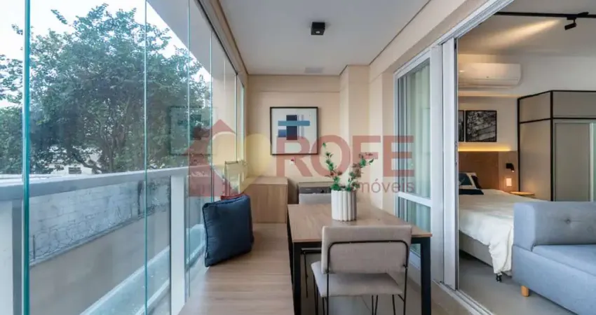 Studio mobiliado | 40m² | completo e pronto para morar | campo belo