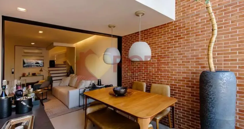 Duplex 108m²2 suítes 2 vagas andar alto mobiliado e decorado