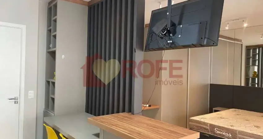 Studio decorado com lazer completo e vista para congonhas | 35m² | 1 vaga | campo belo