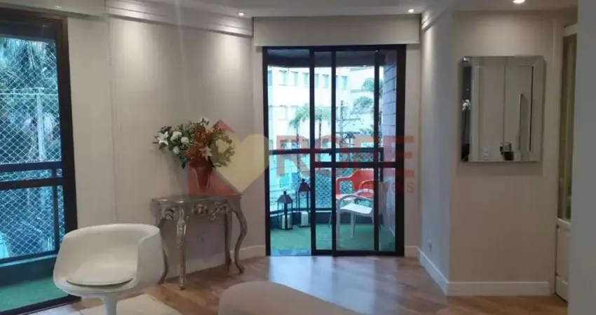 Apartamento para locação  - mobiliado - 121 m² a.u. - 4 dormitórios - campo belo