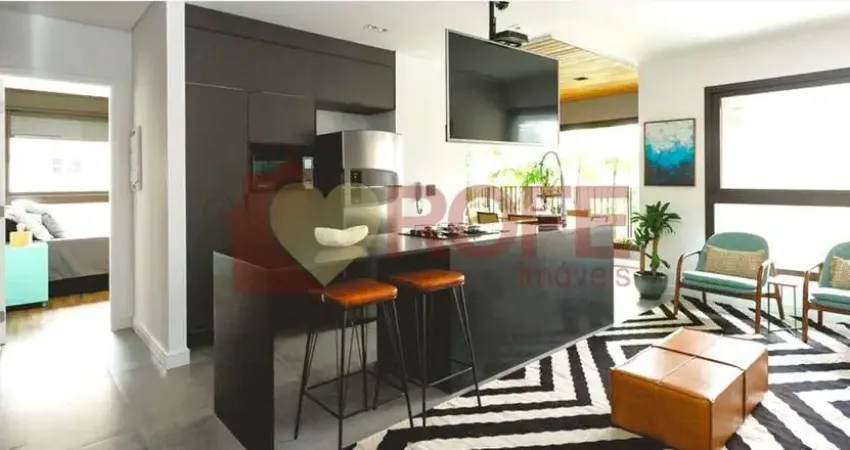 Apartamento 100% mobiliado de 84m2 com 2 suites e 2 vagas, lazer completo na vila olímpía