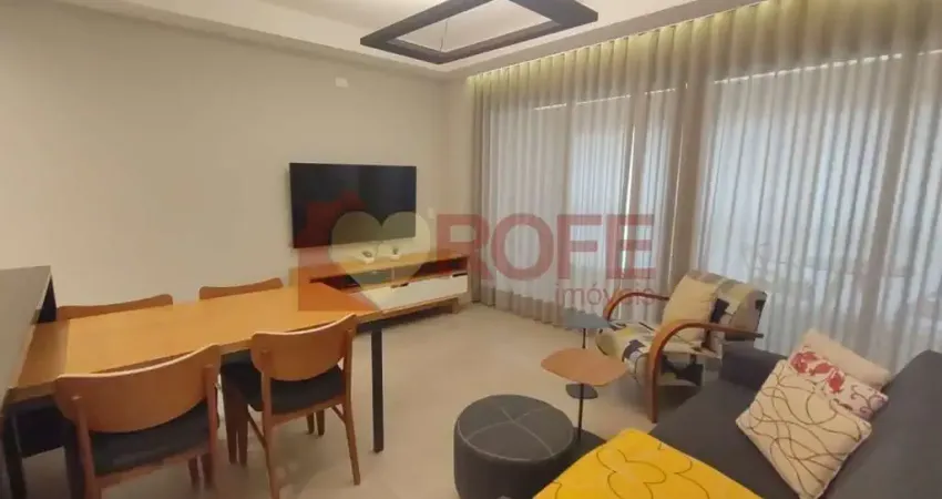 Apartamento 64,25m², 1 dorm 1 suíte, 1 vaga. *apartamento alto padrão mobiliado no brooklin*