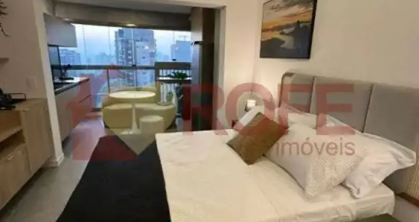 Studio moderno de 32m² | andar alto com vista para a ponte estaiada | 1 vaga | brooklin