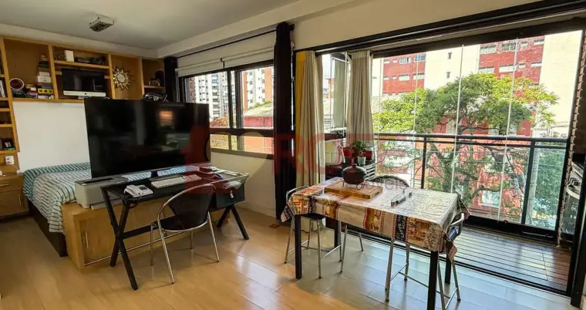 Studio 39m2 mobiliado | varanda com vidro | 1 vaga | excelente para investir | vila mariana