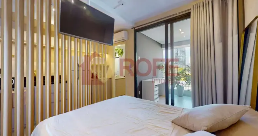 Studio mobiliado em pinheiros com estrutura completa e forte potencial para investimento