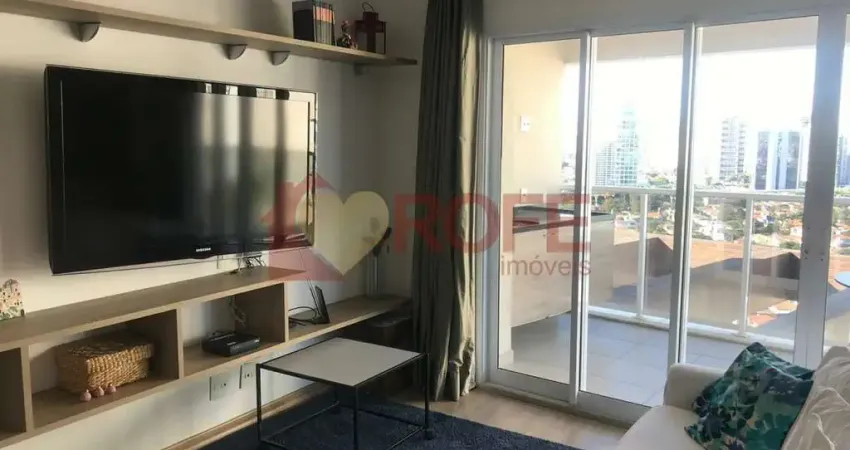 Apartamento de 62 m² para locação no brooklin. mobiliado, pronto para morar. 1 vaga.