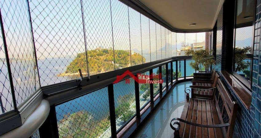Apartamento com 4 dormitórios para alugar, 260 m² por R$ 13.521,85/mês - Boa Viagem - Niterói/RJ
