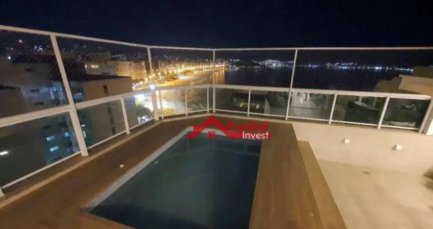 Cobertura com 3 dormitórios para alugar, 165 m² por r$ 19.034,00/mês - icaraí - niterói/rj