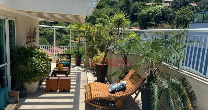 Cobertura com 3 dormitórios à venda, 210 m² por r$ 1.750.000,00 - santa rosa - niterói/rj
