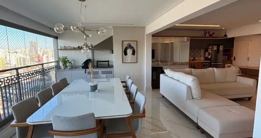 Lindo apto 137m2, 3 dorms, 3 suítes, churrasqueira, 3 vagas, chácara sto antonio