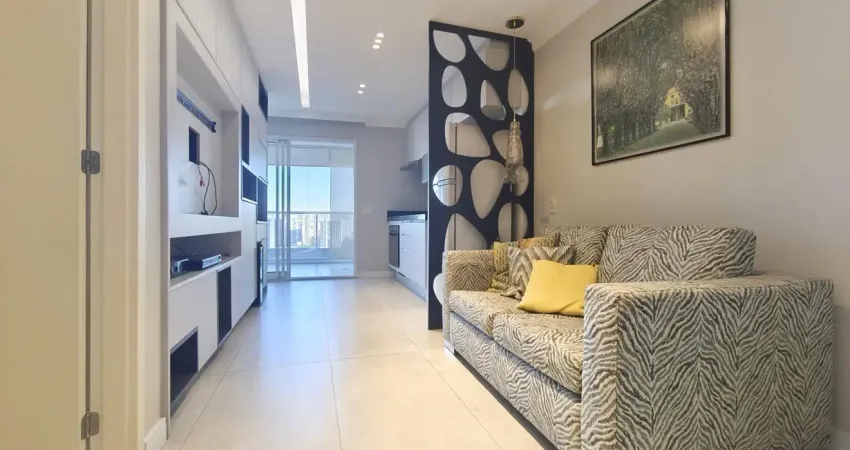 Apto mobiliado de 76m2, 1 suíte, 1 vaga a 5 min do shopping morumbi