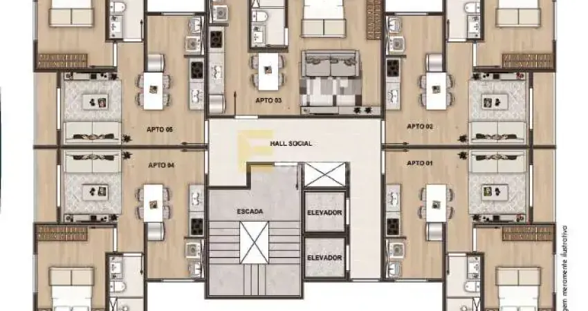 Apartamento à venda no condomínio edifício campos altos em valinhos/sp