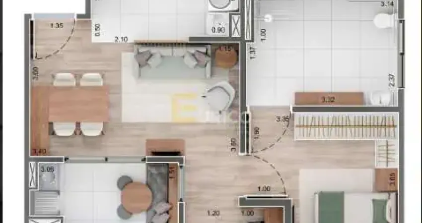 Apartamento à venda no condomínio hm intense valinhos em valinhos/sp