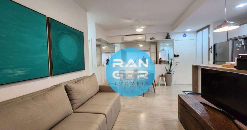 Apartamento com 2 dormitórios à venda, 80 m² por R$ 1.049.000,00 - Gonzaga - Santos/SP