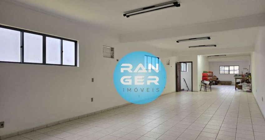 Sala para alugar, 120 m² por R$ 4.800,00/mês - Vila Mathias - Santos/SP