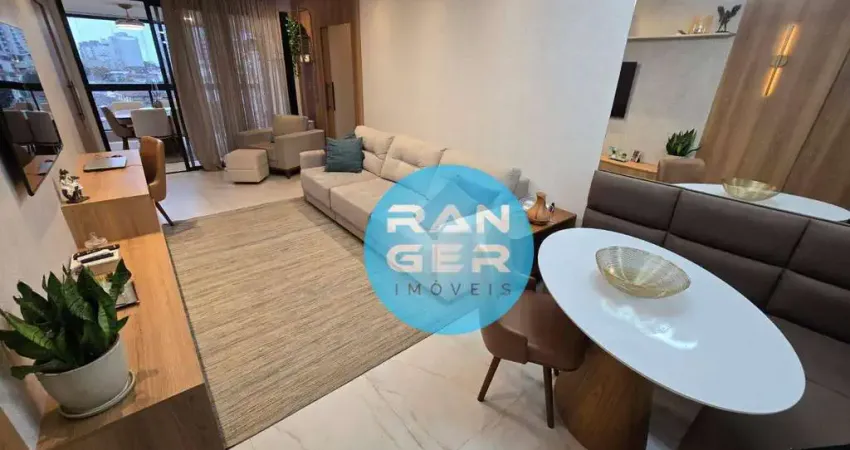 Apartamento com 3 dormitórios à venda, 120 m² por R$ 1.695.000,00 - Aparecida - Santos/SP