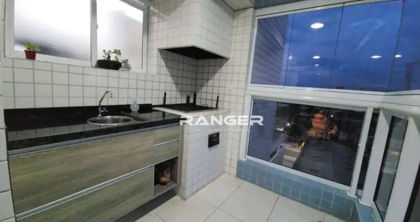 Apartamento com 1 dormitório à venda, 59 m² por R$ 531.000,00 - Boqueirão - Santos/SP