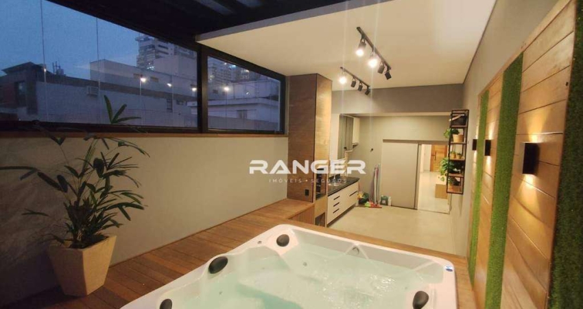 Apartamento com 3 dormitórios à venda, 191 m² por R$ 1.809.000,00 - Campo Grande - Santos/SP