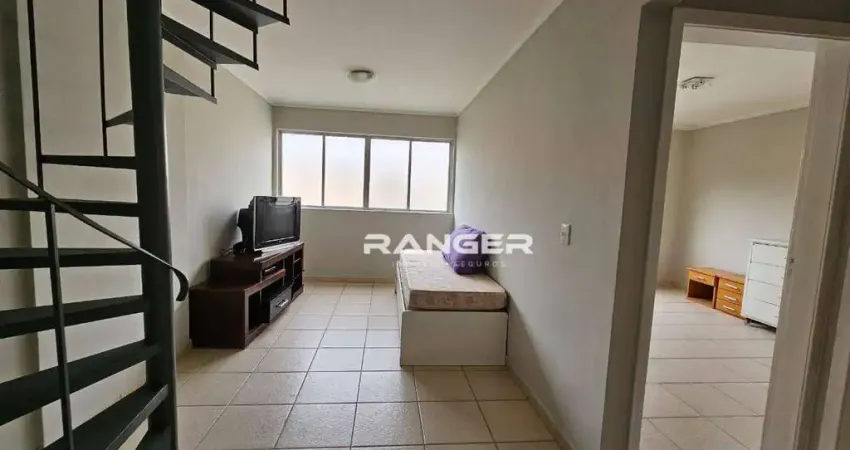 Apartamento Duplex, 2 dormitórios, 1 Vaga  R$ 3.316/mês - José Menino - Santos/SP