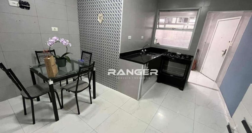 Apartamento com 2 dormitórios à venda, 105 m² por R$ 770.000,00 - Boqueirão - Santos/SP