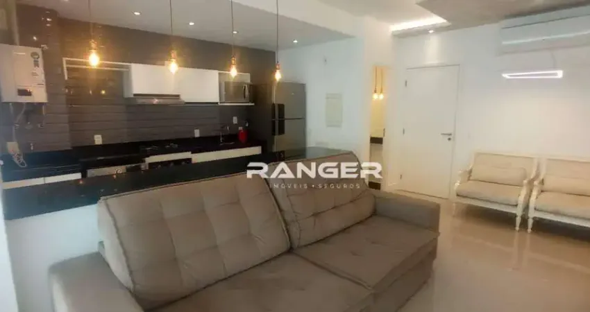Apartamento com 1 dormitório para alugar, 57 m² por R$ 6.500,00/mês - Gonzaga - Santos/SP