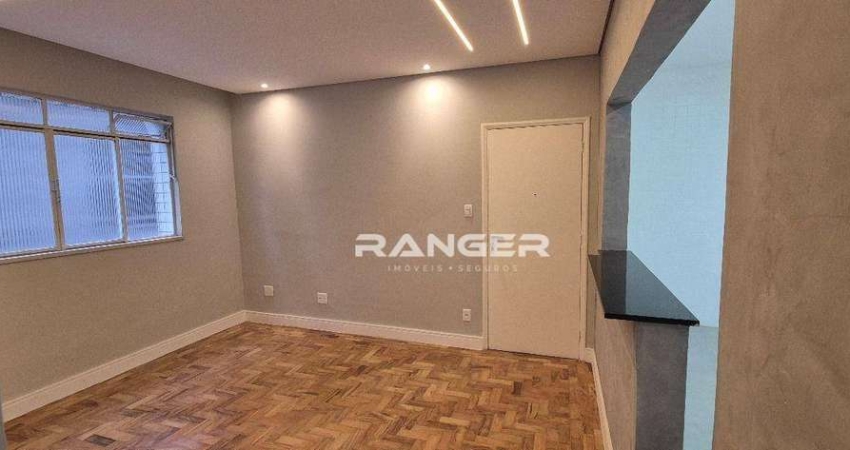 Apartamento com 3 dormitórios, 80 m² - venda por R$ 480.000,00 ou aluguel por R$ 4.200,00/mês - Aparecida - Santos/SP