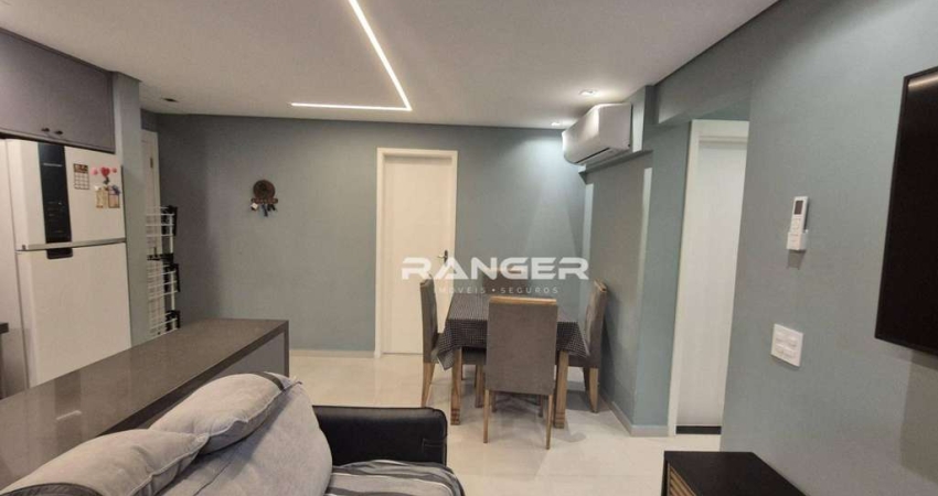 Apartamento com 2 dormitórios à venda, 63 m² por R$ 690.000,00 - Marapé - Santos/SP