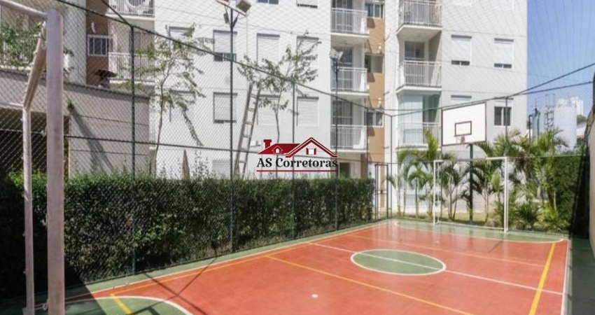 Apartamento para locação no Jaguaré, São Paulo-SP: 2 quartos, 2 salas, 2 banheiros, 1 vaga de garagem, 45m² de área.