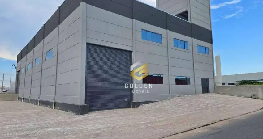 Galpão para alugar, 810 m² por r$ 20.000,00/mês - praça - tijucas/sc
