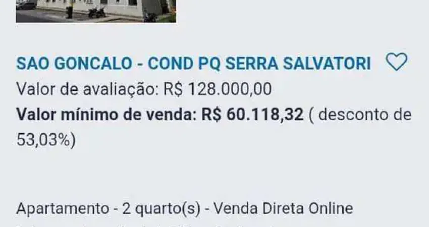 Apartamento com 2 quartos à venda na Estrada São Pedro, 900, Vista Alegre, São Gonçalo