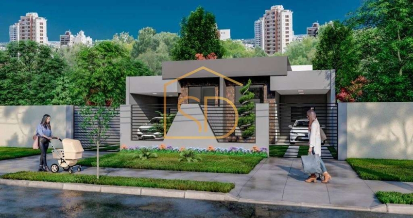 Maravilhosa Casa Nova Moderna com 3 quartos 1 suíte , 124,28m², à venda em São José dos Pinhais, Bom Jesus