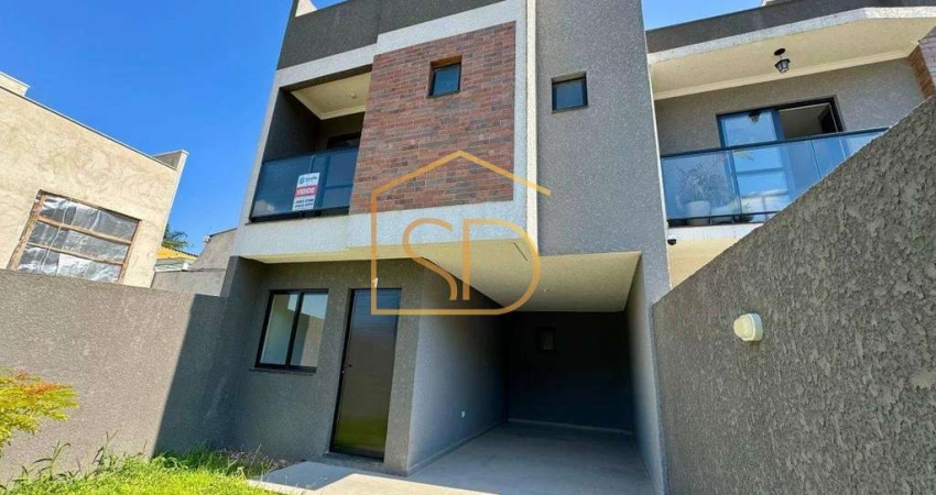 Maravilhoso Sobrado Novo com 2 quartos 1 suíte, 126,06m², à venda em Curitiba, Uberaba