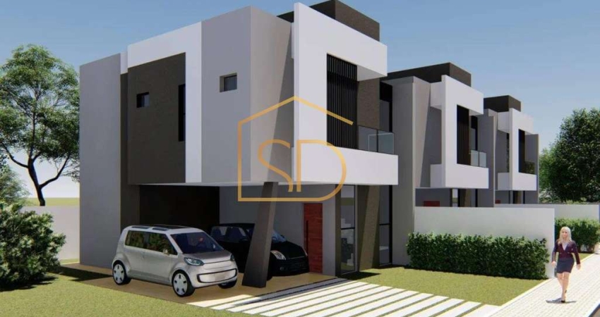 Maravilhoso Sobrado Novo, 122,21m², à venda em São José dos Pinhais, Parque da Fonte