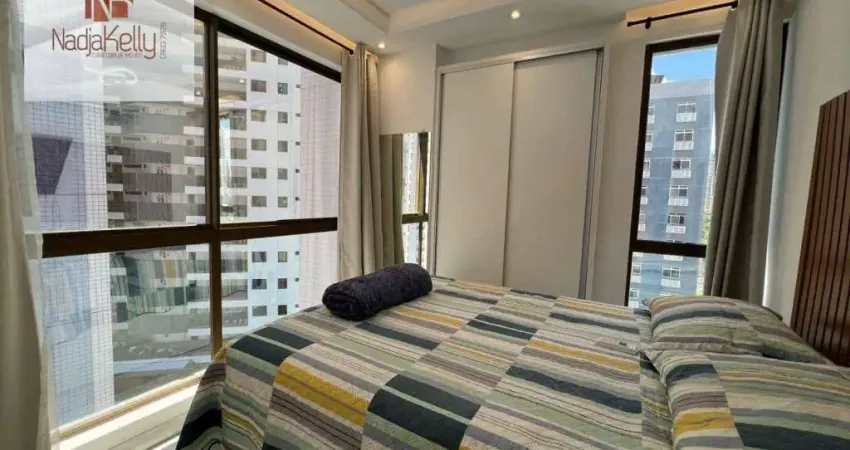 Flat com 1 dormitório à venda, 32 m² por R$ 560.000,00 - Tambaú - João Pessoa/PB