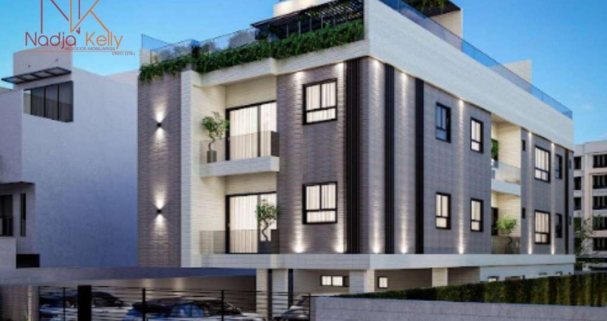 Apartamento térreo de 51m² com 2 quartos a venda por R$ 350.000 - Bessa - João Pessoa/PB