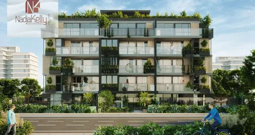 Apartamento beira mar com 2 dormitórios à venda, 66 m² por r$ 895.756 - intermares - cabedelo/pb