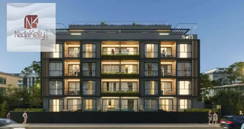 Apartamento beira mar com 3 dormitórios à venda, 74 m² por r$ 933.000 - intermares - cabedelo/pb